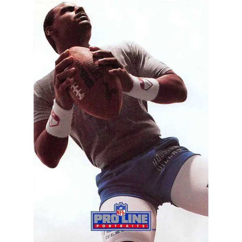 1991 Pro Line Portraits #256 Warren Moon EX-NM Houston Oilers Football Card - Football Card Single