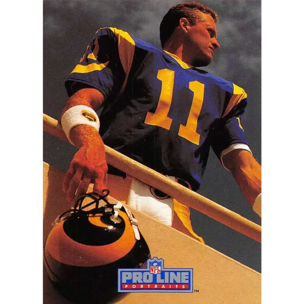 1991 Pro Line Portraits #259 Jim Everett EX-NM Los Angeles Rams Football Card - Football Card Single
