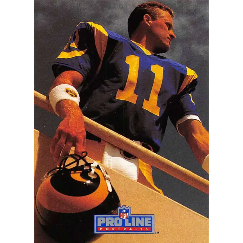 1991 Pro Line Portraits #259 Jim Everett EX-NM Los Angeles Rams Football Card - Football Card Single