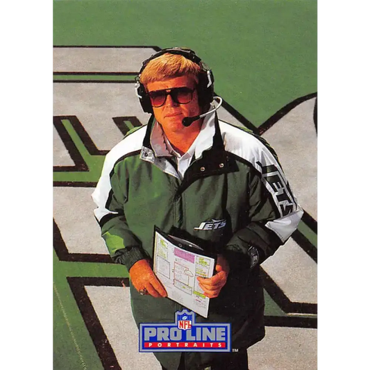 1991 Pro Line Portraits #260 Bruce Coslet EX-NM New York Jets Football Card - Football Card Single