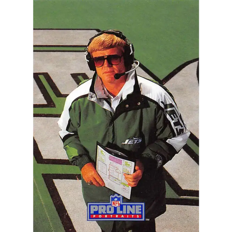 1991 Pro Line Portraits #260 Bruce Coslet EX-NM New York Jets Football Card - Football Card Single