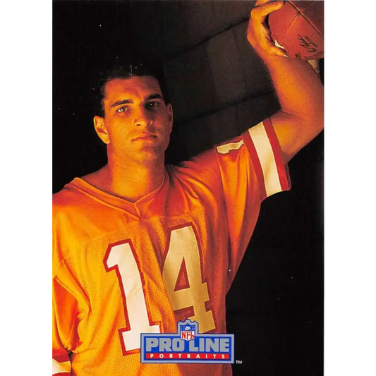 1991 Pro Line Portraits #265 Vinny Testaverde EX-NM Tampa Bay Buccaneers Football Card - Football Card Single