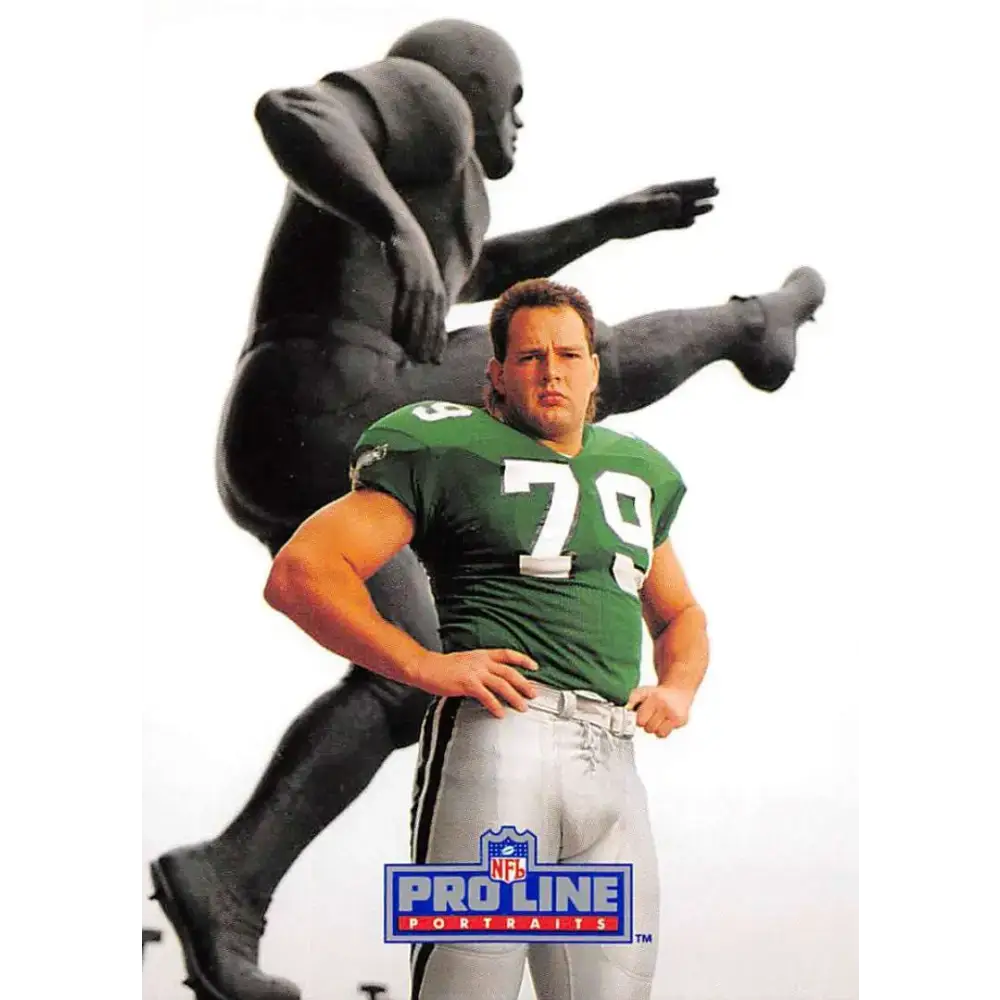 1991 Pro Line Portraits #268 Mike Schad EX-NM Philadelphia Eagles Football Card - Football Card Single