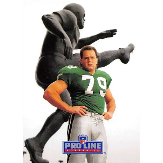1991 Pro Line Portraits #268 Mike Schad EX-NM Philadelphia Eagles Football Card - Football Card Single