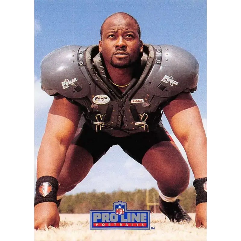 1991 Pro Line Portraits #276 Chris Hinton EX-NM Atlanta Falcons Football Card - Football Card Single