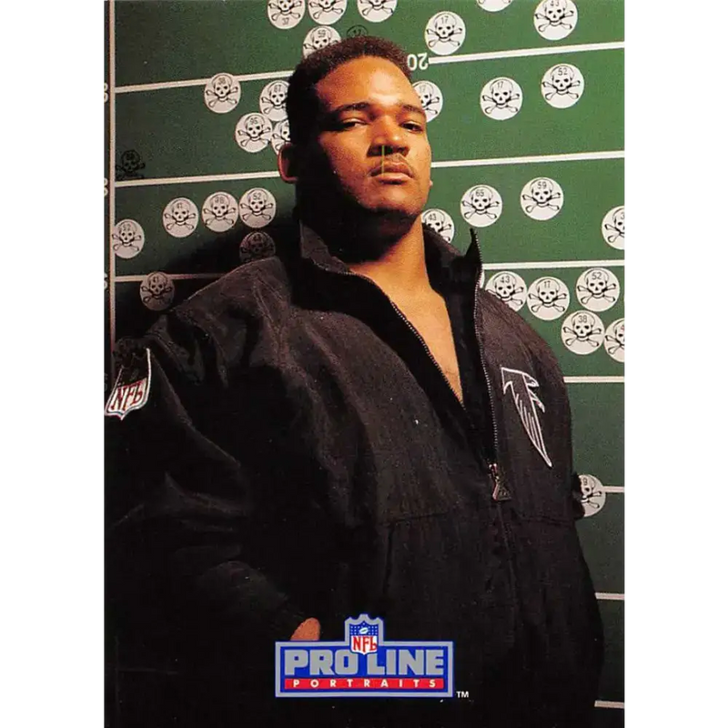 1991 Pro Line Portraits #277 Tracy Johnson EX-NM RC Rookie Atlanta Falcons Football Card - Football Card Single