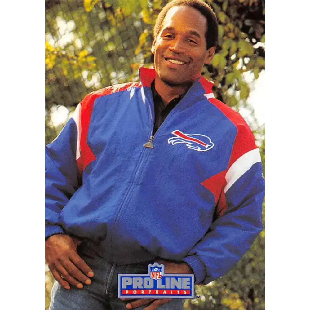 1991 Pro Line Portraits #28 O.J. Simpson EX-NM Buffalo Bills Football Card - Football Card Single