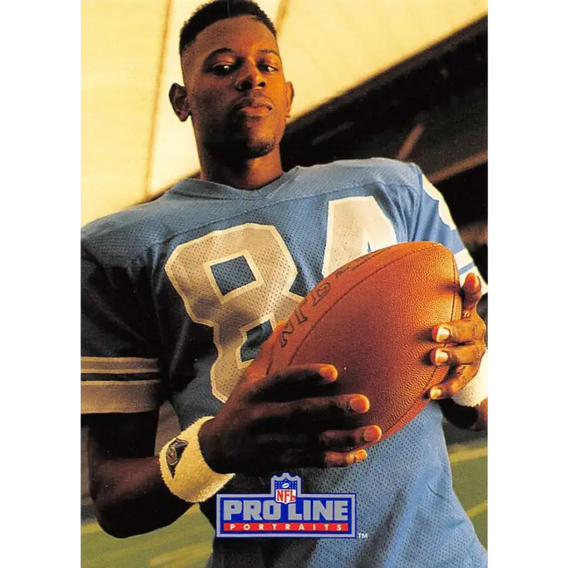1991 Pro Line Portraits #281 Herman Moore EX-NM RC Rookie Detroit Lions Football Card - Football Card Single