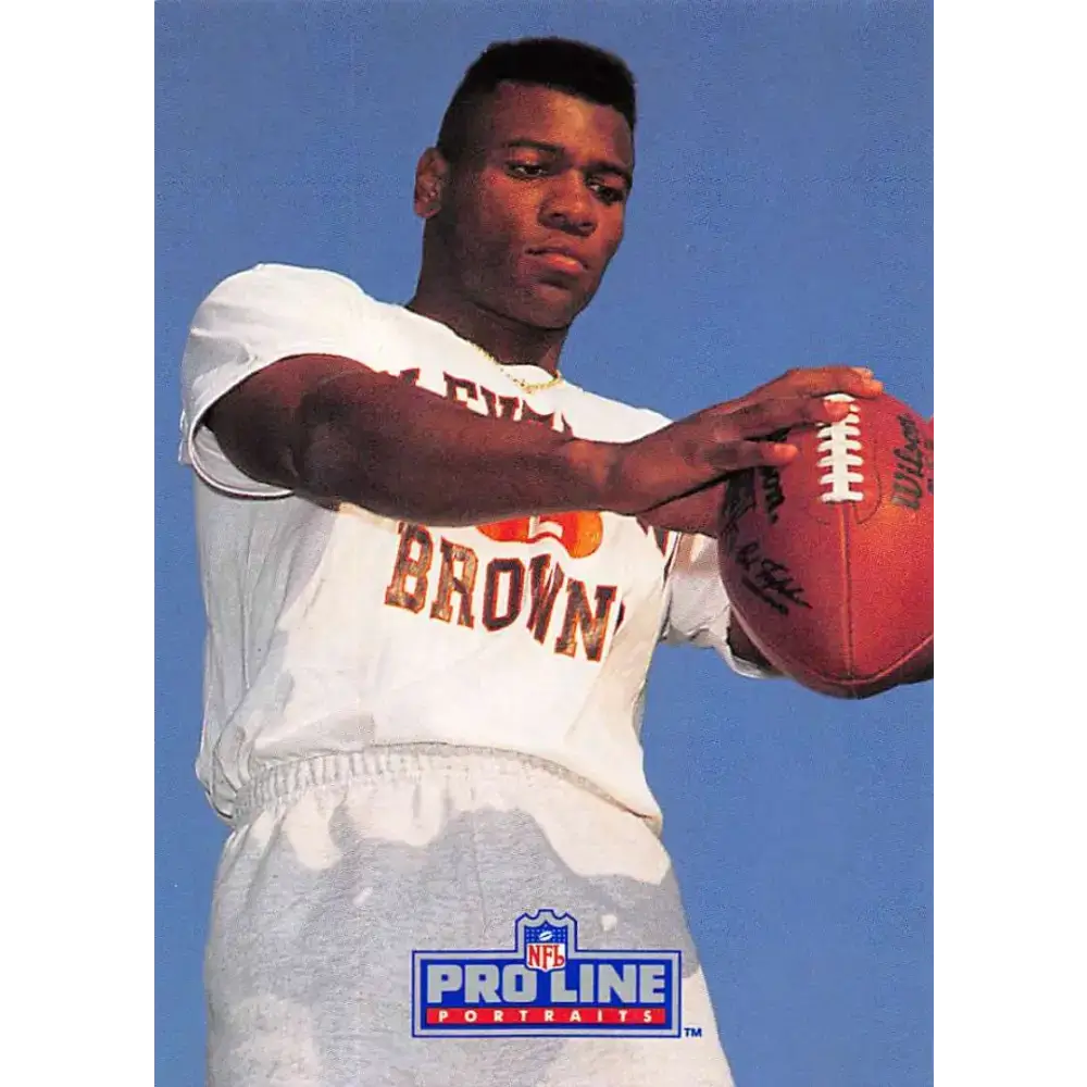 1991 Pro Line Portraits #282 Eric Turner EX-NM RC Rookie Cleveland Browns Football Card - Football Card Single