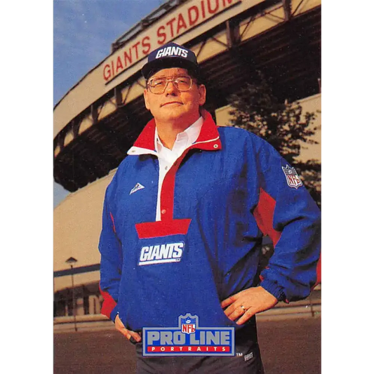 1991 Pro Line Portraits #289 Ray Handley EX-NM RC Rookie New York Giants Football Card - Football Card Single