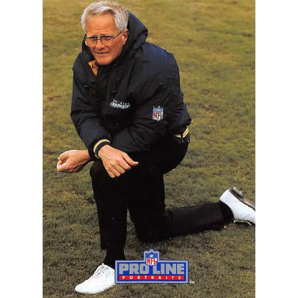 1991 Pro Line Portraits #29 Dan Henning EX-NM San Diego Chargers Football Card - Football Card Single