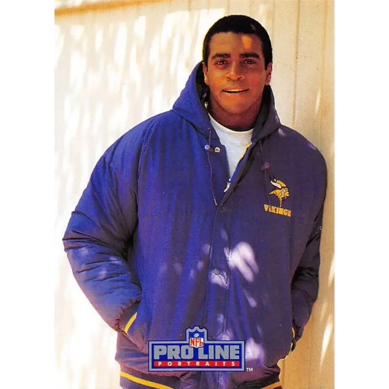 1991 Pro Line Portraits #290 Ahmad Rashad EX-NM Minnesota Vikings Football Card - Football Card Single
