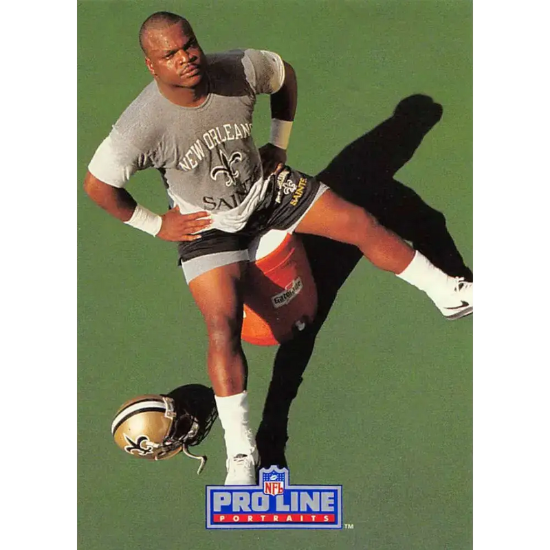 1991 Pro Line Portraits #294 Vaughan Johnson EX-NM New Orleans Saints Football Card - Football Card Single