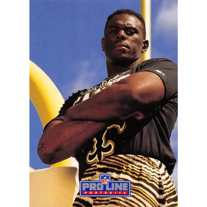 1991 Pro Line Portraits #296 Pat Swilling EX-NM New Orleans Saints Football Card - Football Card Single