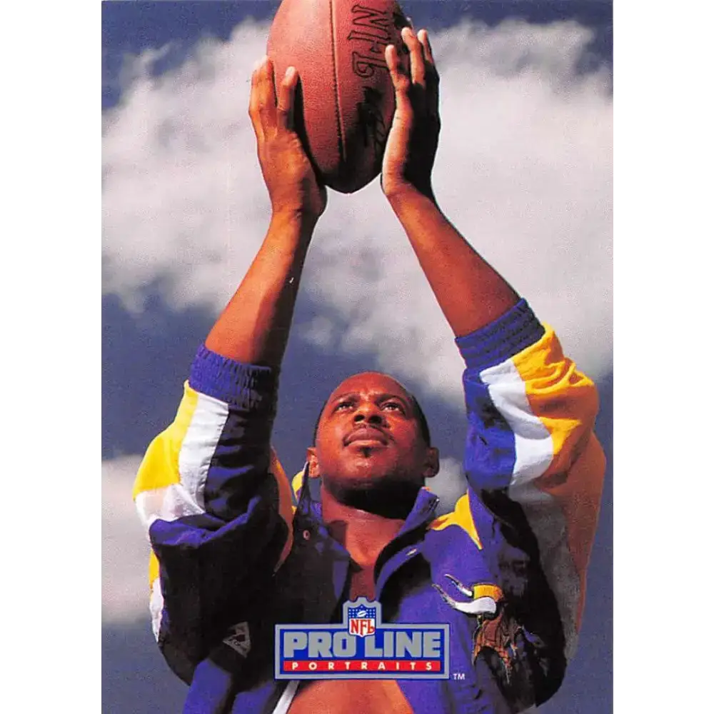 1991 Pro Line Portraits #297 Anthony Carter EX-NM Minnesota Vikings Football Card - Football Card Single