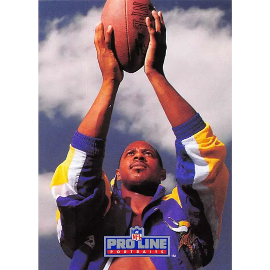 1991 Pro Line Portraits #297 Anthony Carter EX-NM Minnesota Vikings Football Card - Football Card Single