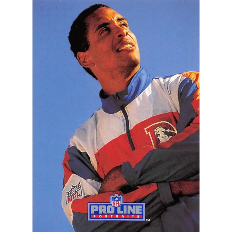 1991 Pro Line Portraits #36 Dennis Smith EX-NM Denver Broncos Football Card - Football Card Single