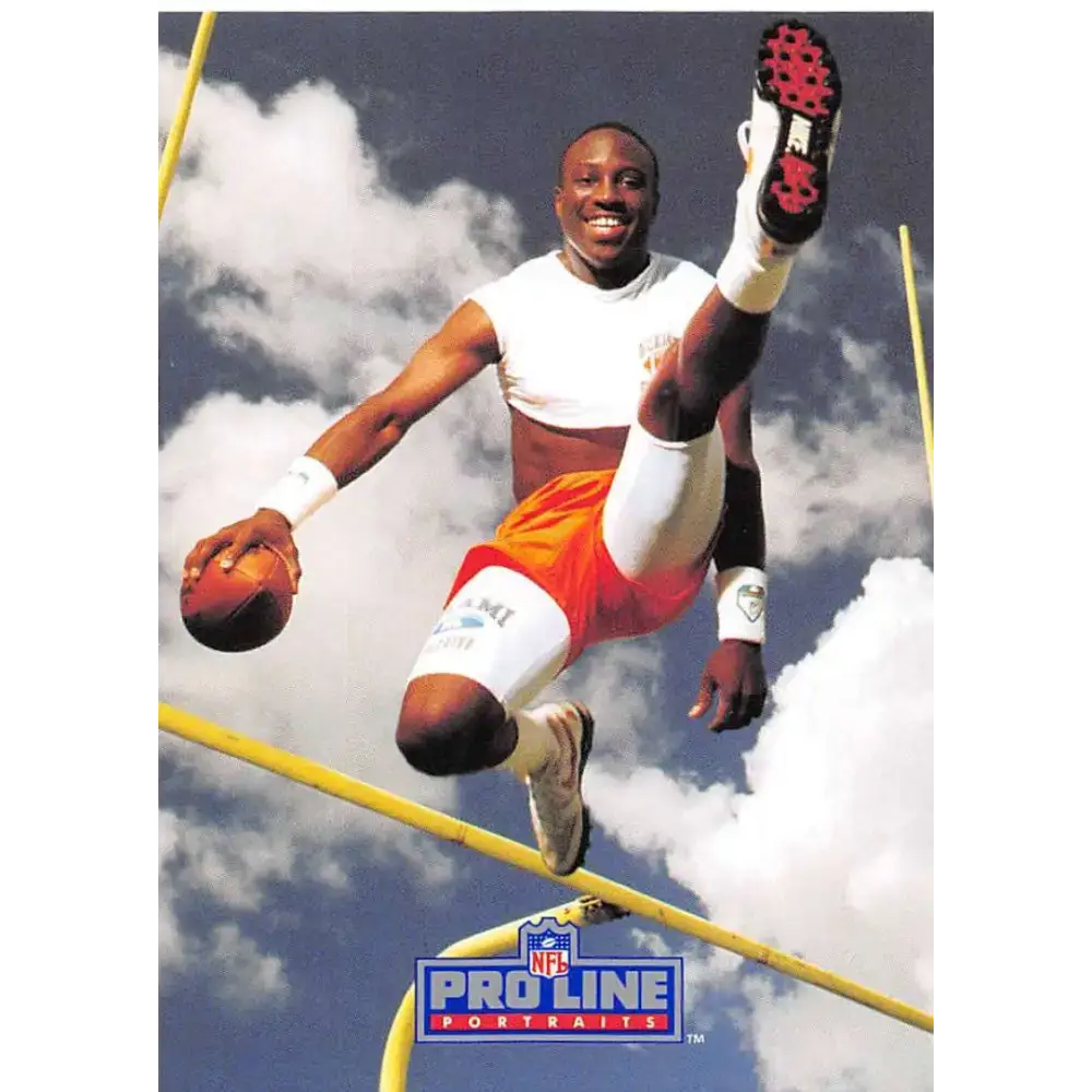 1991 Pro Line Portraits #44 Randal Hill EX-NM RC Rookie Miami Dolphins Football Card - Football Card Single