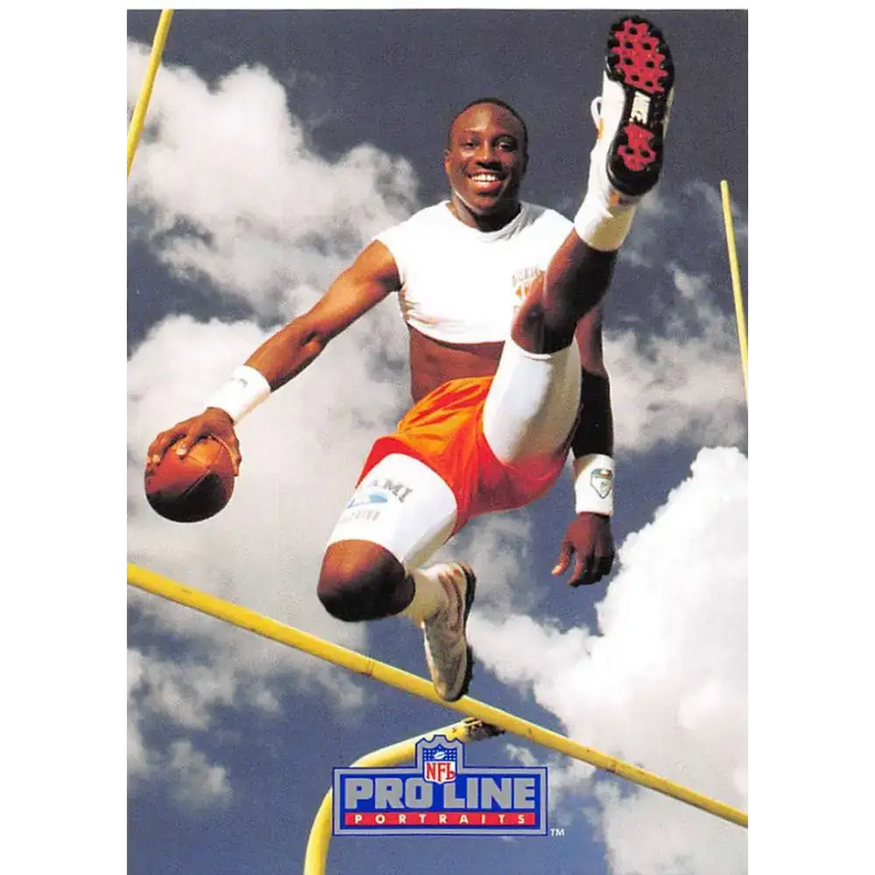 1991 Pro Line Portraits #44 Randal Hill EX-NM RC Rookie Miami Dolphins Football Card - Football Card Single