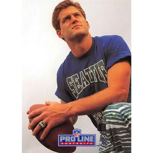 1991 Pro Line Portraits #53 Vann McElroy EX-NM Seattle Seahawks Football Card - Football Card Single