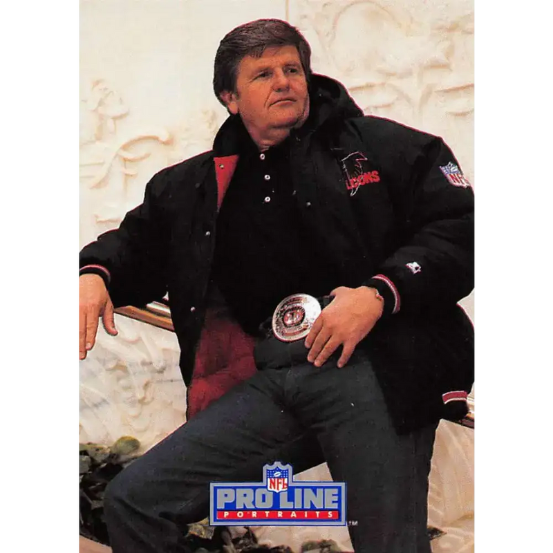 1991 Pro Line Portraits #57 Jerry Glanville EX-NM Atlanta Falcons Football Card - Football Card Single