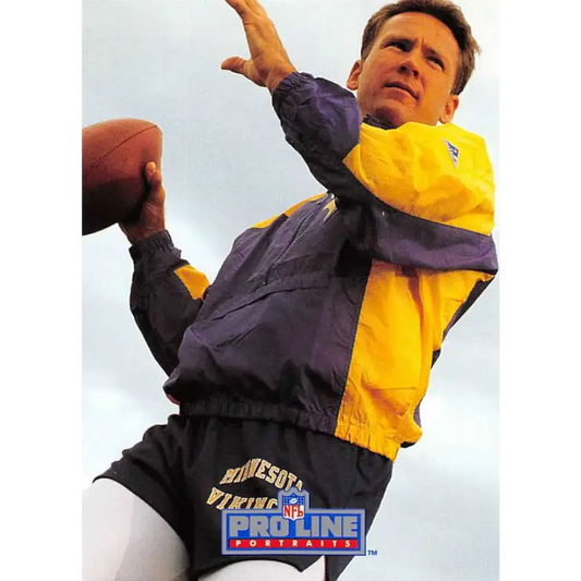 1991 Pro Line Portraits #73 Wade Wilson EX-NM Minnesota Vikings Football Card - Football Card Single