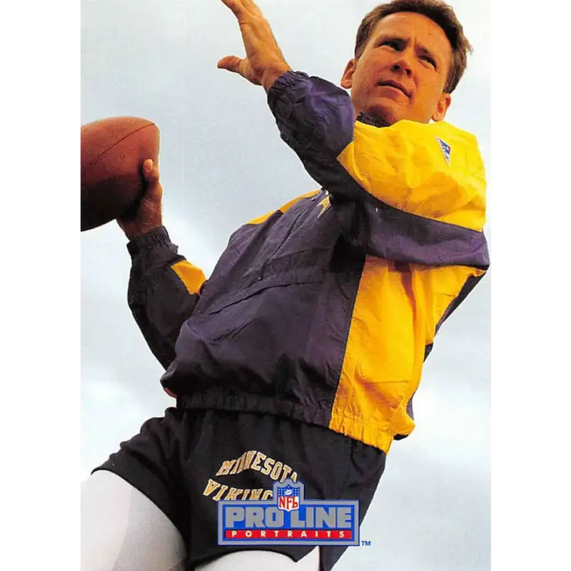 1991 Pro Line Portraits #73 Wade Wilson EX-NM Minnesota Vikings Football Card - Football Card Single