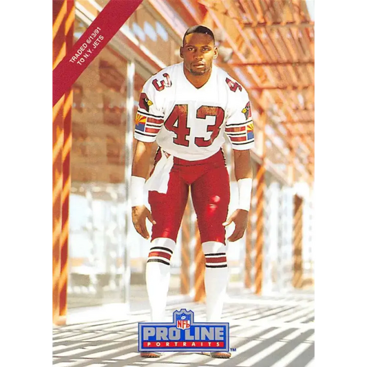 1991 Pro Line Portraits #78 Lonnie Young EX-NM New York Jets Football Card - Football Card Single