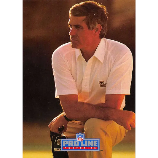 1991 Pro Line Portraits #81 Jim Mora EX-NM New Orleans Saints Football Card - Football Card Single