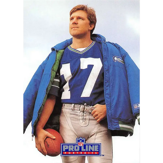 1991 Pro Line Portraits #82 Dave Krieg EX-NM Seattle Seahawks Football Card - Football Card Single