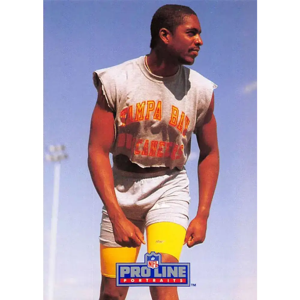 1991 Pro Line Portraits #83 Bruce Hill EX-NM Tampa Bay Buccaneers Football Card - Football Card Single