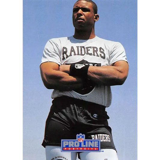 1991 Pro Line Portraits #9 Nick Bell EX-NM RC Rookie Los Angeles Raiders Football Card - Football Card Single