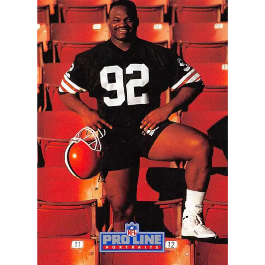 1991 Pro Line Portraits #92 Michael Dean Perry EX-NM Cleveland Browns Football Card - Football Card Single