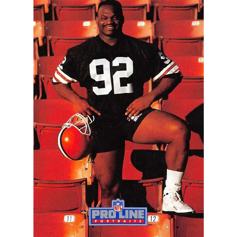 1991 Pro Line Portraits #92 Michael Dean Perry EX-NM Cleveland Browns Football Card - Football Card Single