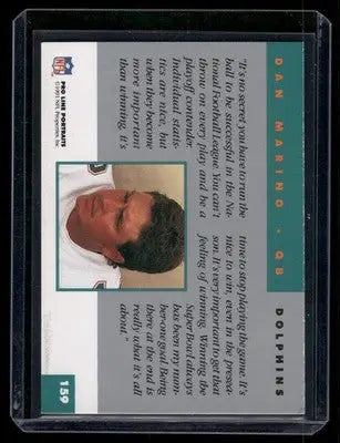 1991 Pro Line Portraits Dan Marino #159 Football - Football Card Single