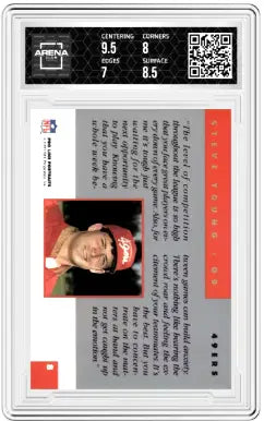1991 Pro Line Portraits Steve Young #8 Football Arena Club 7.5 - Football Card Single