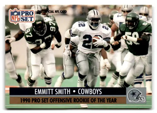 1991 Pro Set #1 Emmitt Smith NM Near Mint Cowboys ROY - Football Card Single
