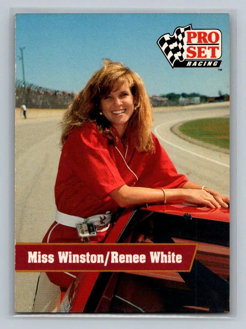 1991 Pro Set #125 Miss Winston / Renee White Miss Winston - Football Card Single