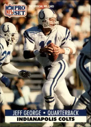 Original gloss of Jeff George football card from 1991 Pro Set #177Simply Sandoval