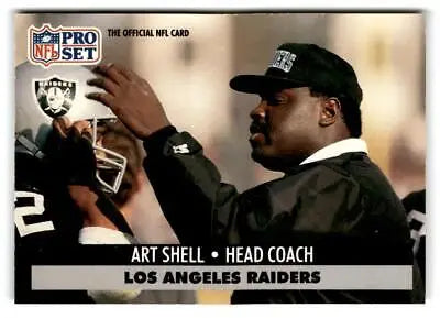 Art Shell trading card from the 1991 Pro Set #198 collection displayed