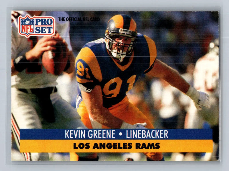 1991 Pro Set #202 Kevin Greene Los Angeles Rams - Football Card Single