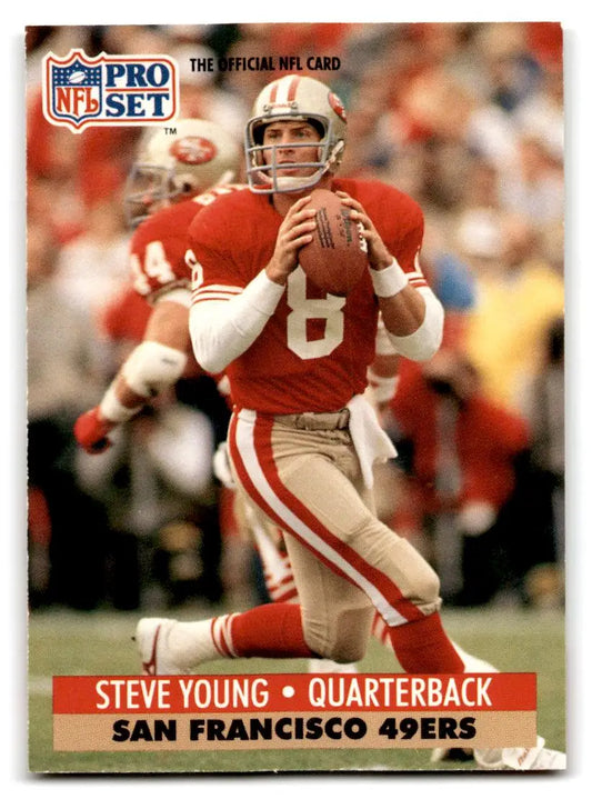 1991 Pro Set #296 Steve Young - Football Card Single