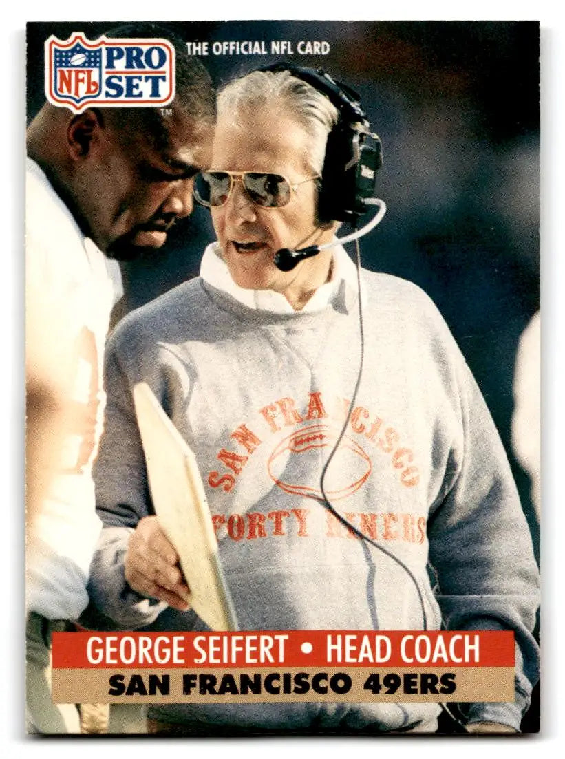 1991 Pro Set #297 George Seifert - Football Card Single
