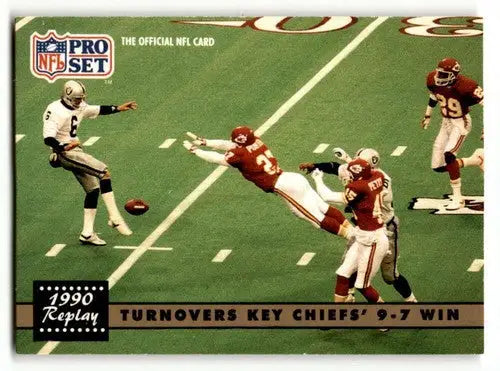 Original gloss football card of Kevin Porter and Nick Lowery Rep from 1991 Pro Set Kansas City Chiefs