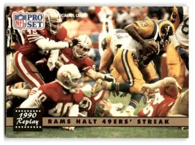 1991 Pro Set #332 Rams Halt 49ers’ Streak - Football Card Single