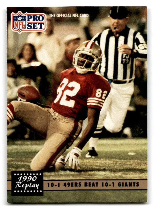 1991 Pro Set #333 10-1 49ers Beat 10-1 Giants - Football Card Single