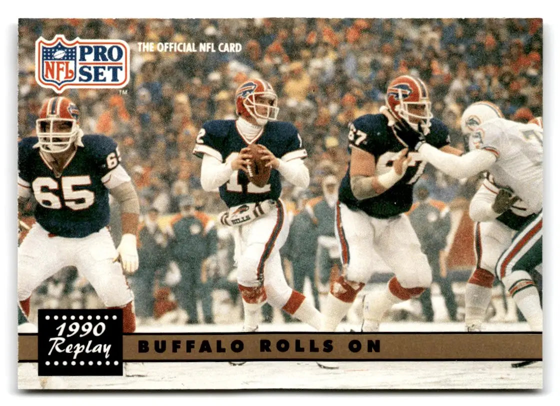1991 Pro Set #341b Buffalo Rolls On - Football Card Single