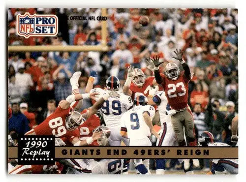 1990 Pro Set Giants Football Cards featuring Matt Bahr New York Giants original gloss