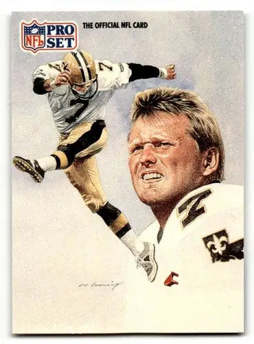 Original gloss New Orleans Saints football card featuring Morten Andersen from Pro Set