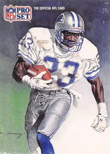 Vintage NFL Pro Set football card featuring Detroit Lions player Mel Gray in running pose